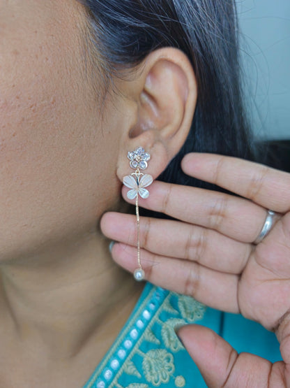 Flower Shape Drop Earrings