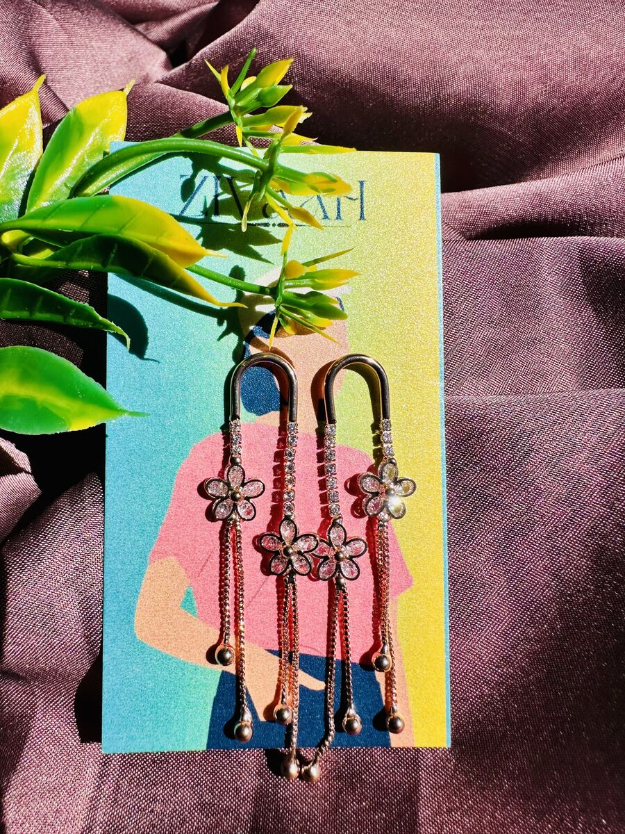 Western Style Cocktail Long Earrings