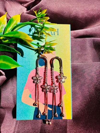 Western Style Cocktail Long Earrings