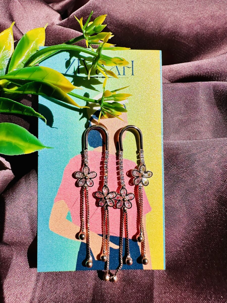 Western Style Cocktail Long Earrings