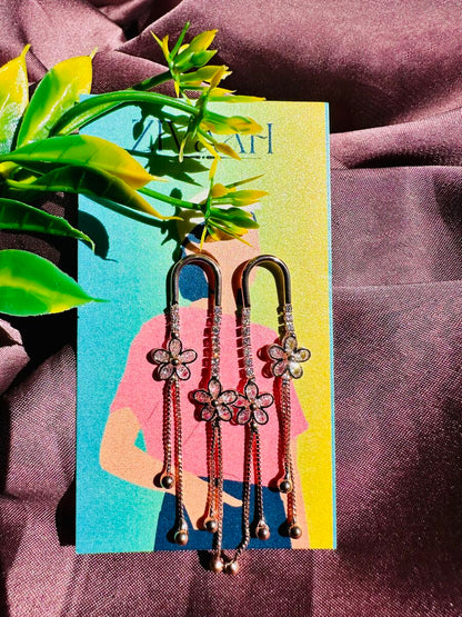 Western Style Cocktail Long Earrings